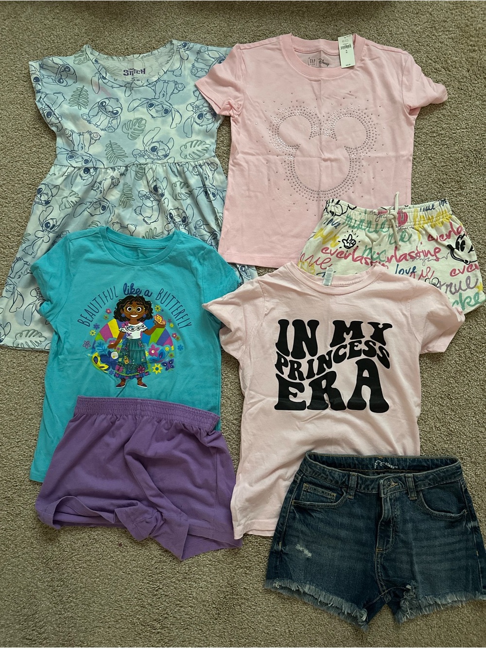Girls Size 8 Disney Character Outfits